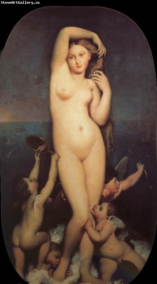 Jean-Auguste Dominique Ingres Love and beautiful goddess